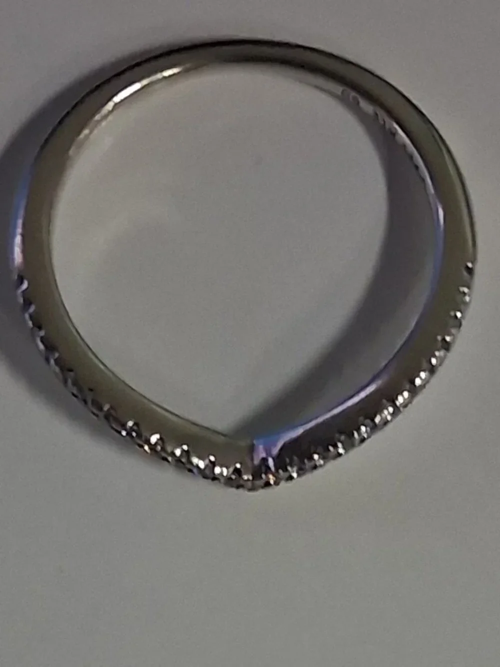 Pandora 186316CZ-58 Sparkling Wishbone Ring –Size 9